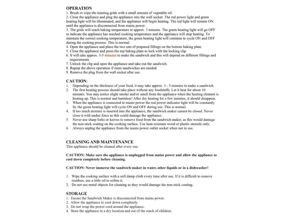 2 Slice Jaffle Maker – Non-Stick Sandwich & Toastie Press