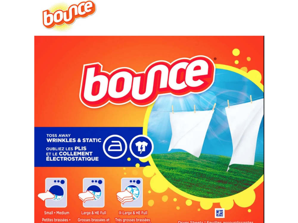 Bounce Fabric Softener Sheets – 4 Packs x 160, Outdoor Fresh