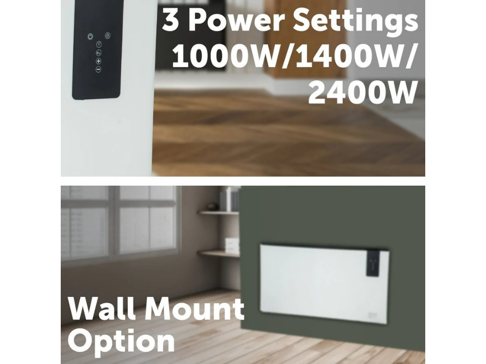 ARLEC 2400W Wi-Fi Convection Heater – Smart Remote & Wall Mount