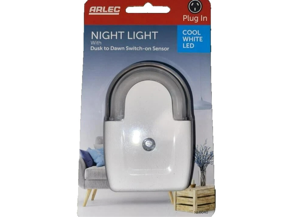 Arlec N-Shaped LED Dusk to Dawn Night Light