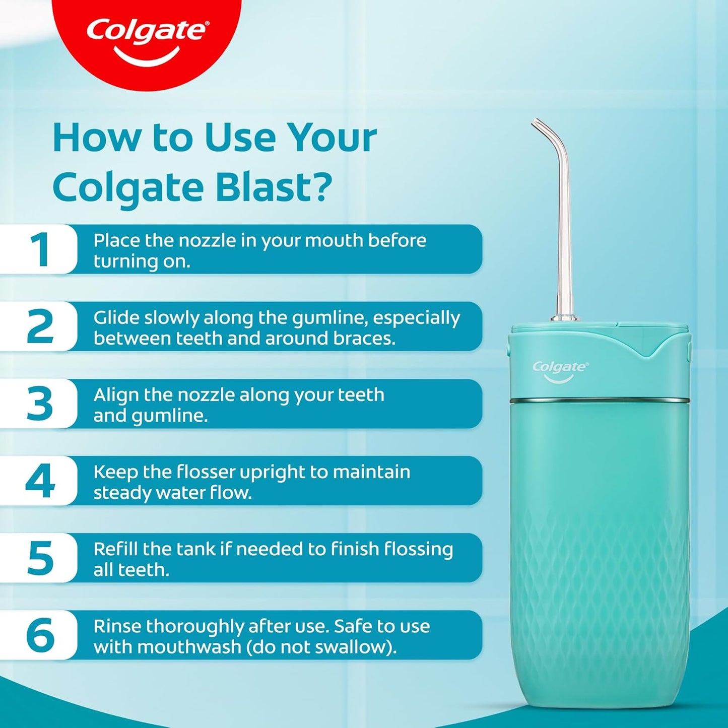Colgate Blast Cordless Water Flosser