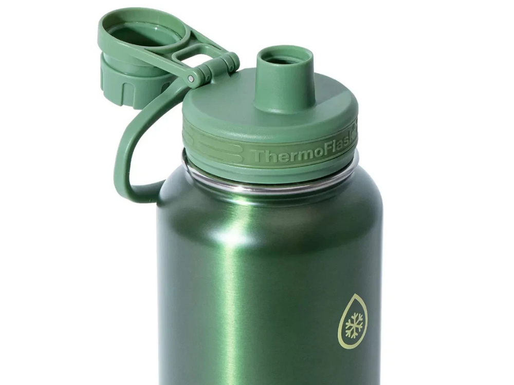 2x ThermoFlask Insulated Stainless Steel Water Bottles – 1.2L Double Wall