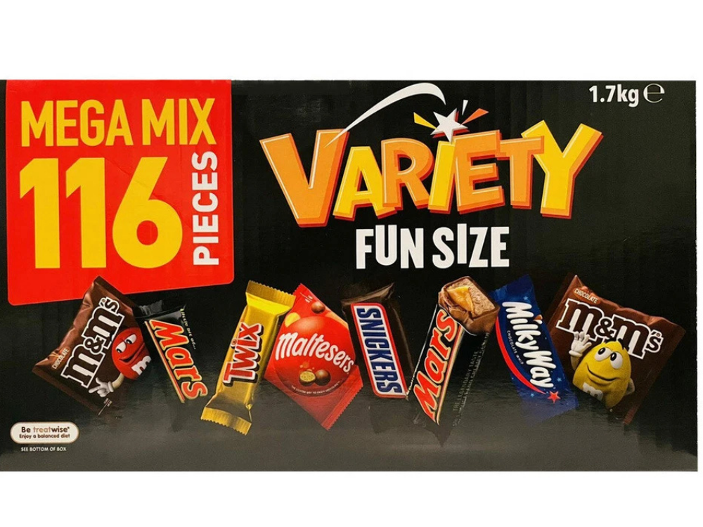 Mars & Cadbury Variety Mix – 226-Pack Jumbo Chocolate Wholesale, 110 Value