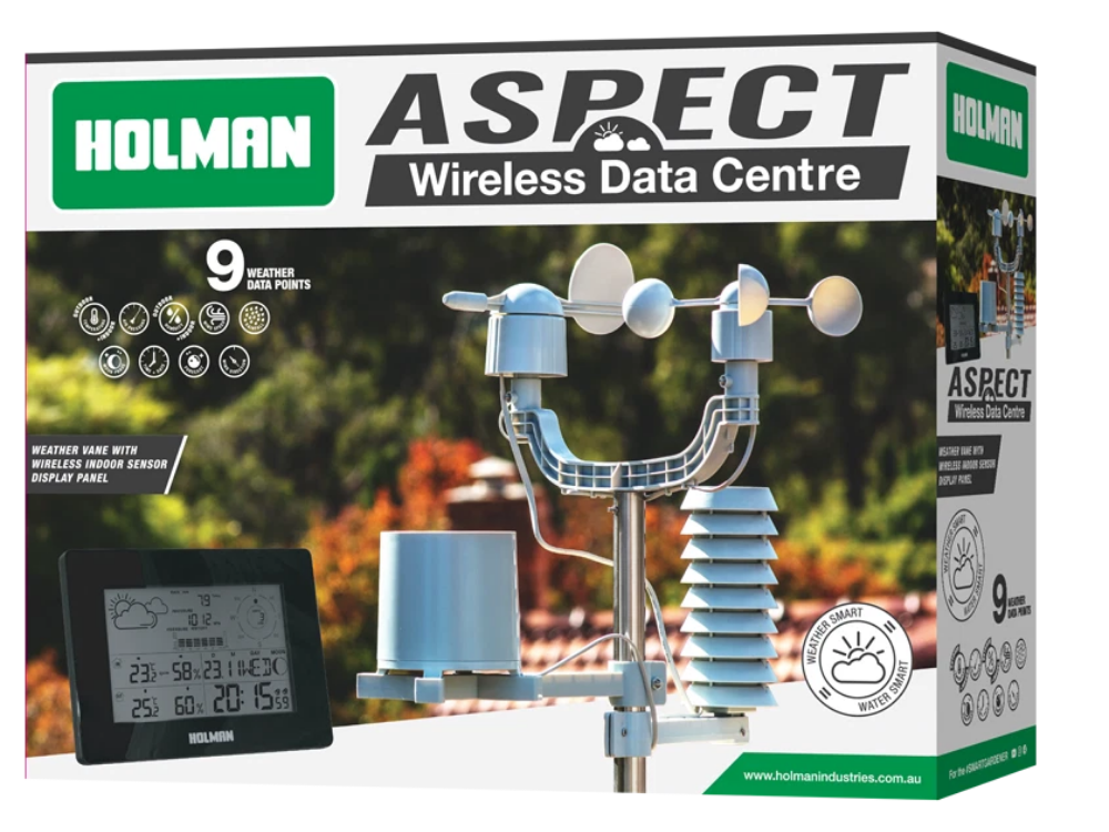 Holman Digital Weather Station – Indoor/Outdoor WiFi LCD Display