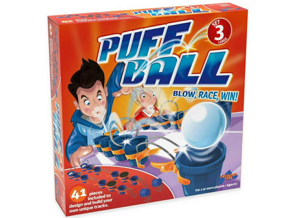 Tomy Puff Ball Race Blow Game Set – 41pcs Kids Party Toy