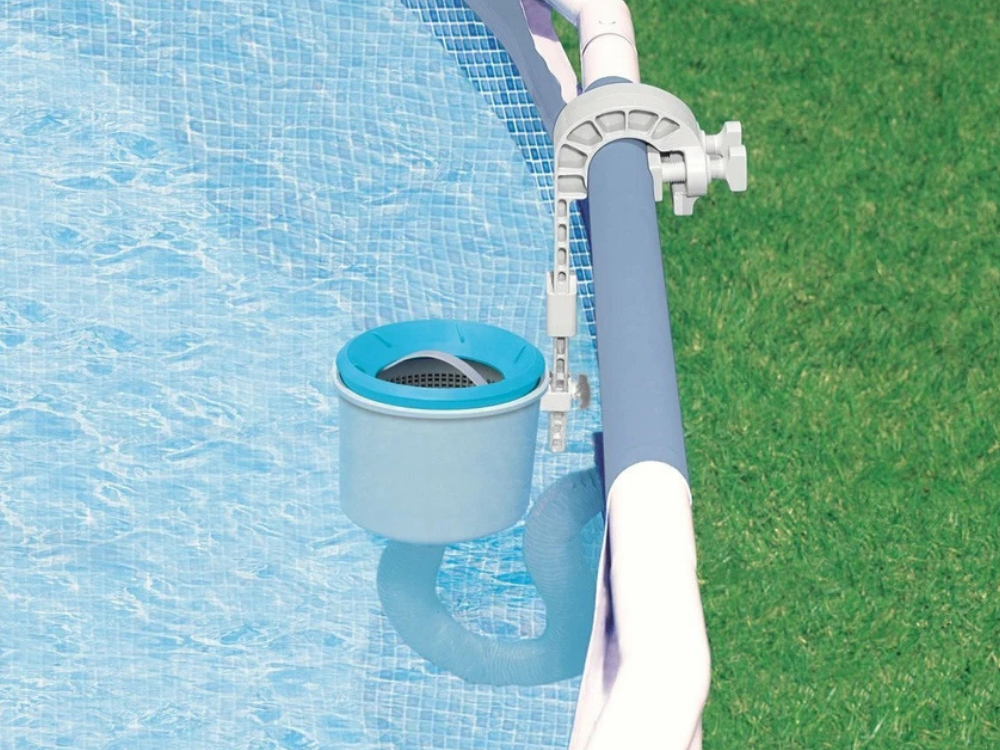 Intex Deluxe Pool Surface Skimmer – Wall Mount, Above Ground Debris Basket