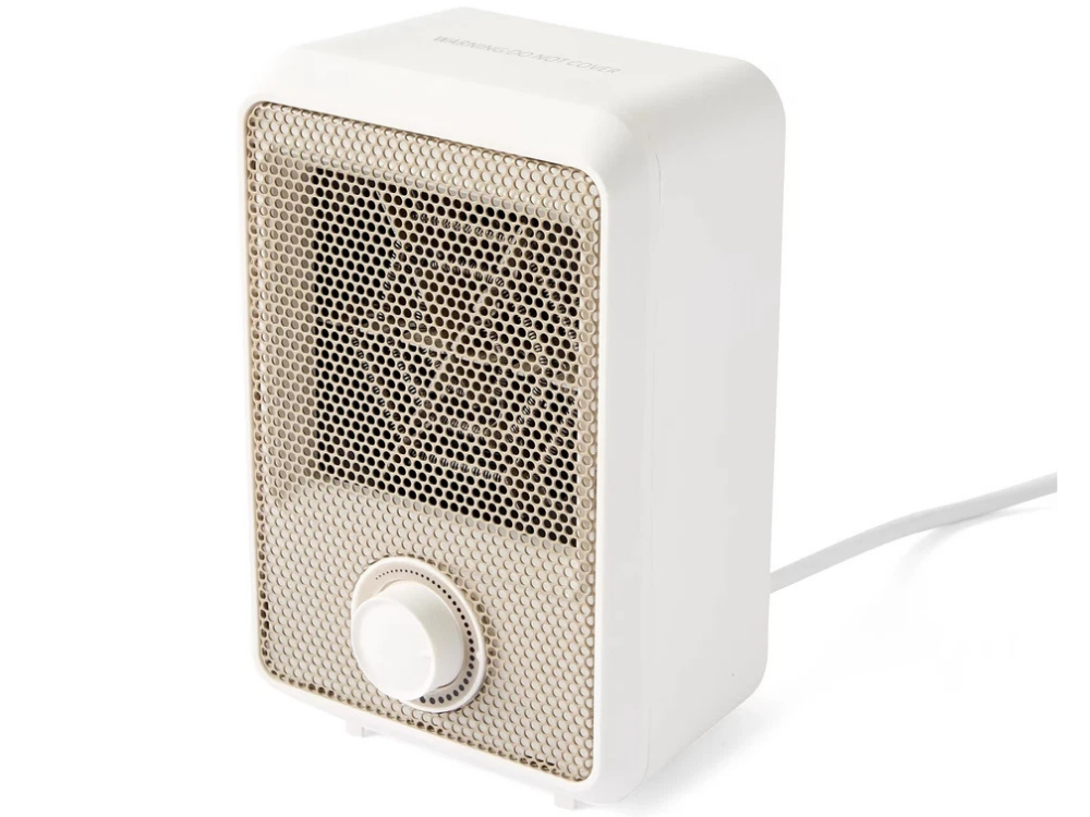 Portable Small Room Heater – Desktop Electric 600W, White