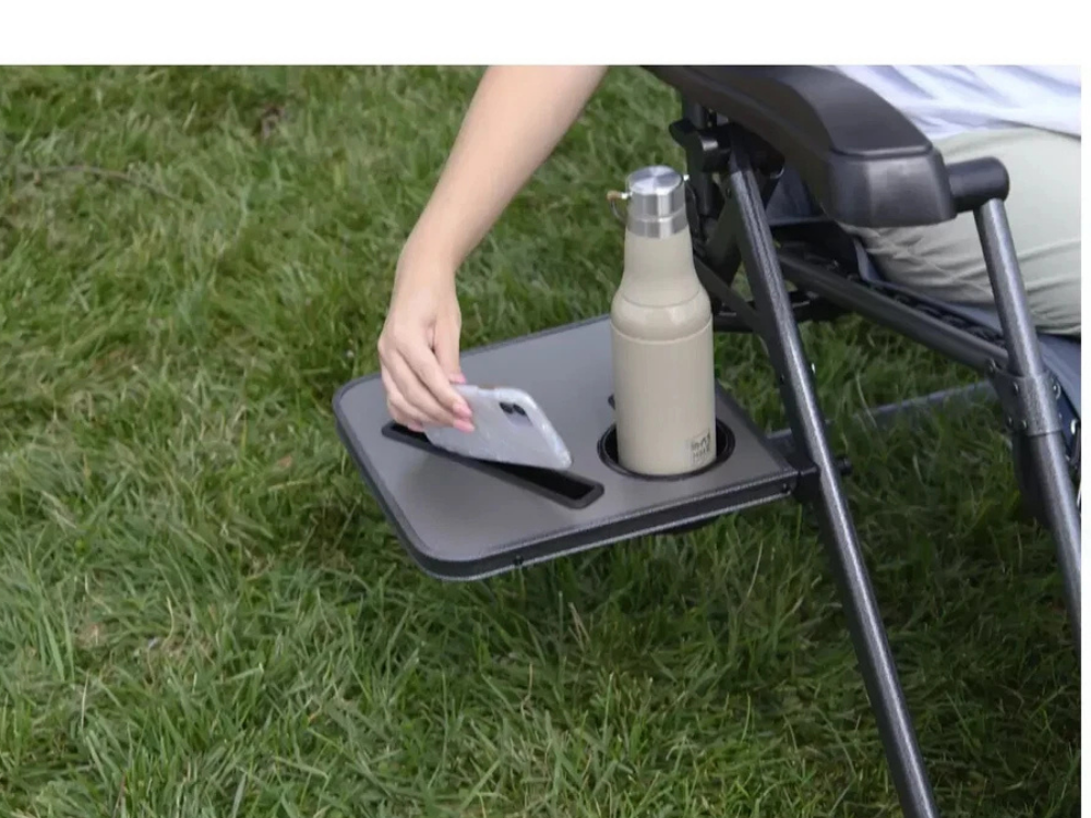 Timber Ridge Lounger Seat – Camping Recliner with Cup Holder