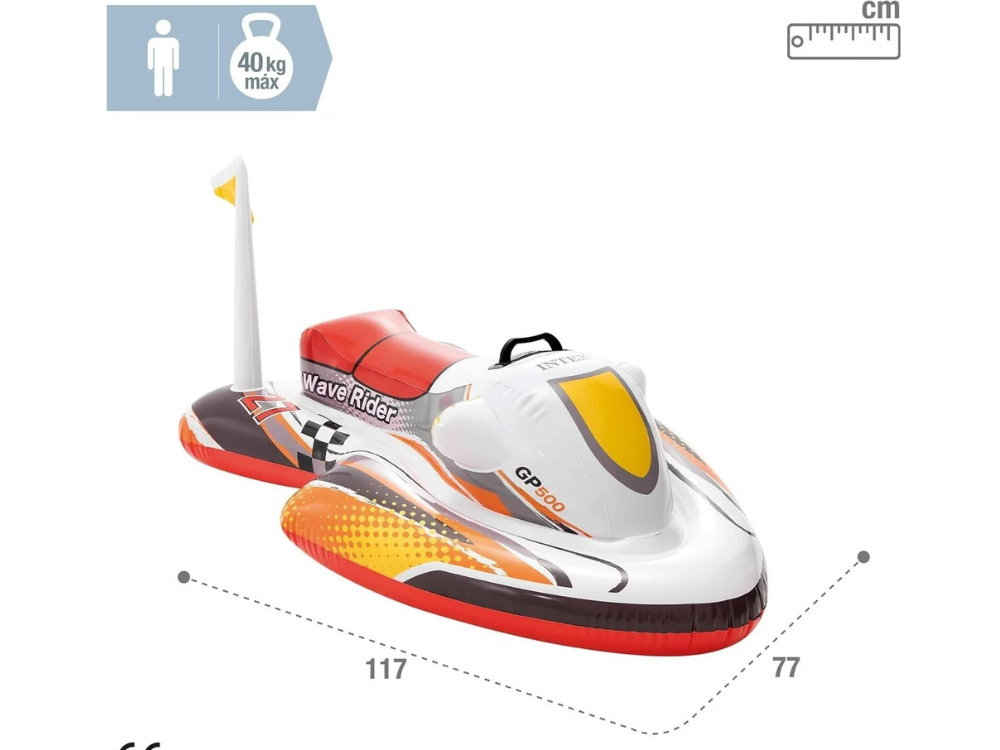 Intex Wave Rider Inflatable Jetski Pool Float – Kids