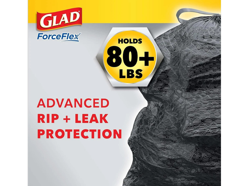 Glad ForceFlex Large Heavy Duty Trash Bags – Pack of 25