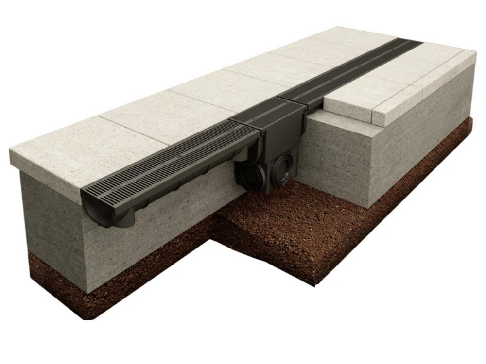 Everhard EasyDRAIN Compact – Outdoor 1m Water Channel & Grate