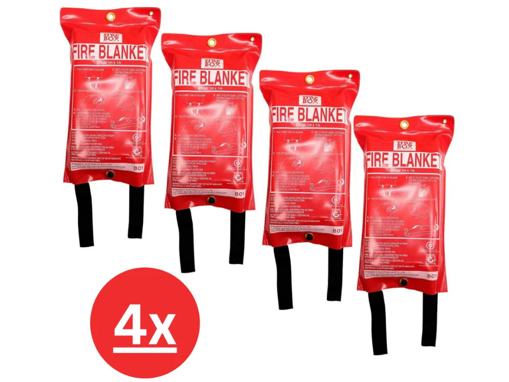 Fire Blanket 1m x 1m – Emergency Flame Protection for Home, Kitchen &amp; Office