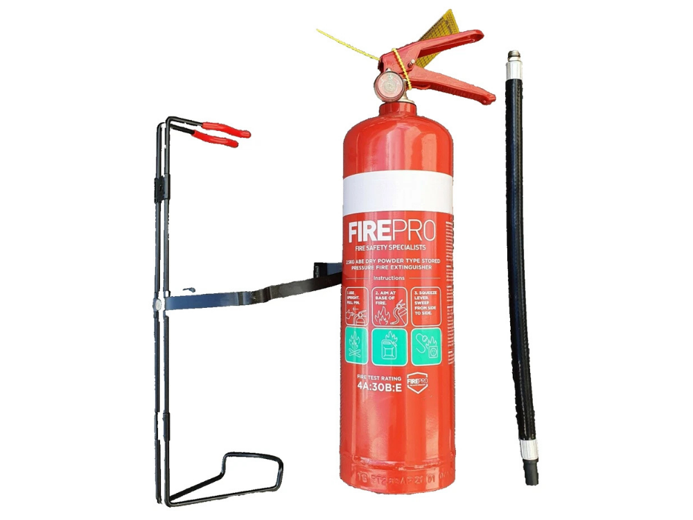 FirePro 2.5kg Dry Powder Fire Extinguisher – Car, Boat, Home, Caravan + Bracket