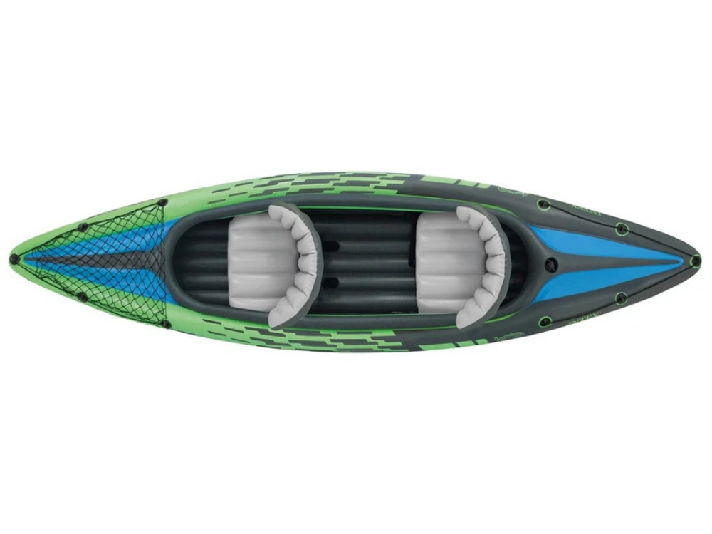 Intex Challenger K2 Inflatable Kayak – 2-Seat Sports Boat with Oars for River & Lake