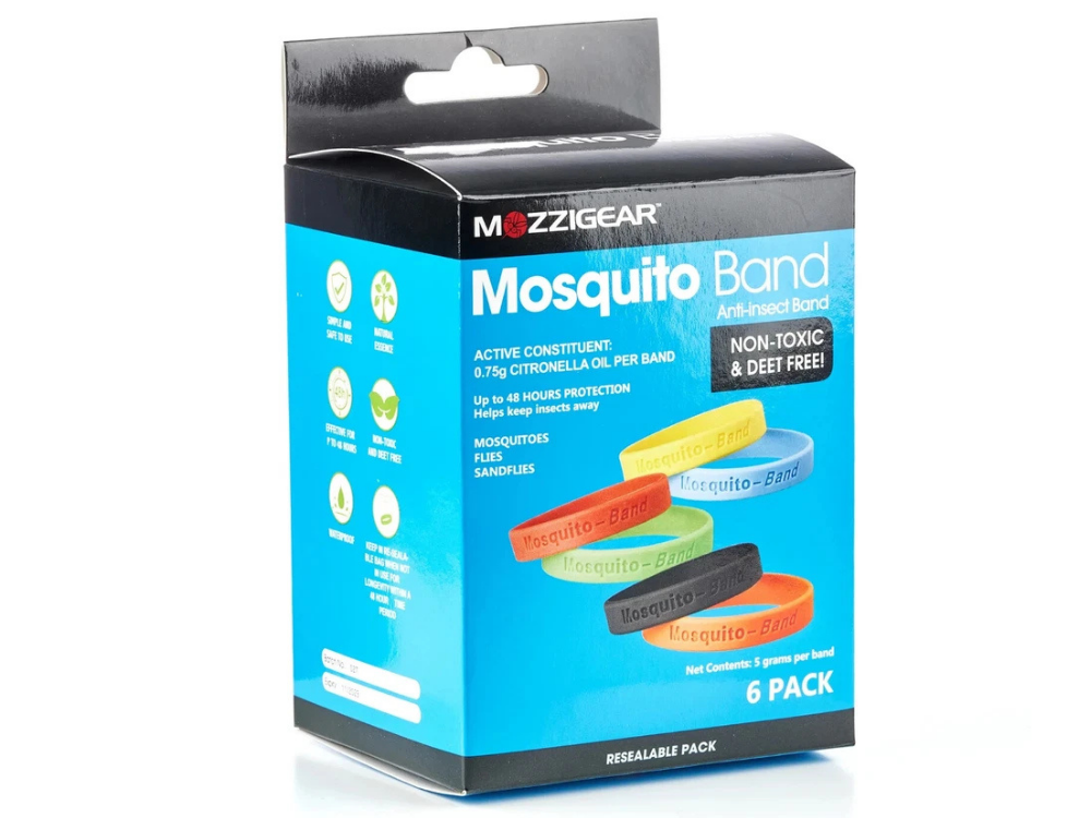 Mozzigear Mosquito Repellent Wristbands – 6 Pack