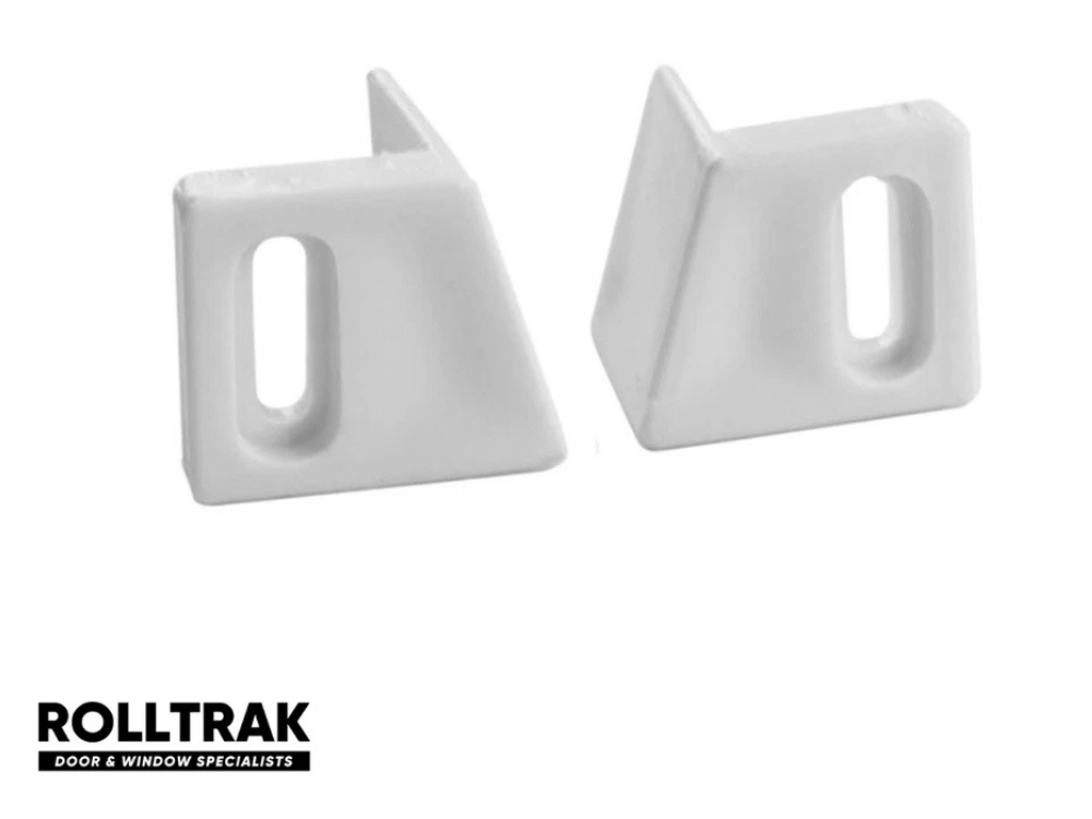 Rolltrak 2-Pack Adjustable Cavity Sliding Door Guide Tracks – Nylon Finish
