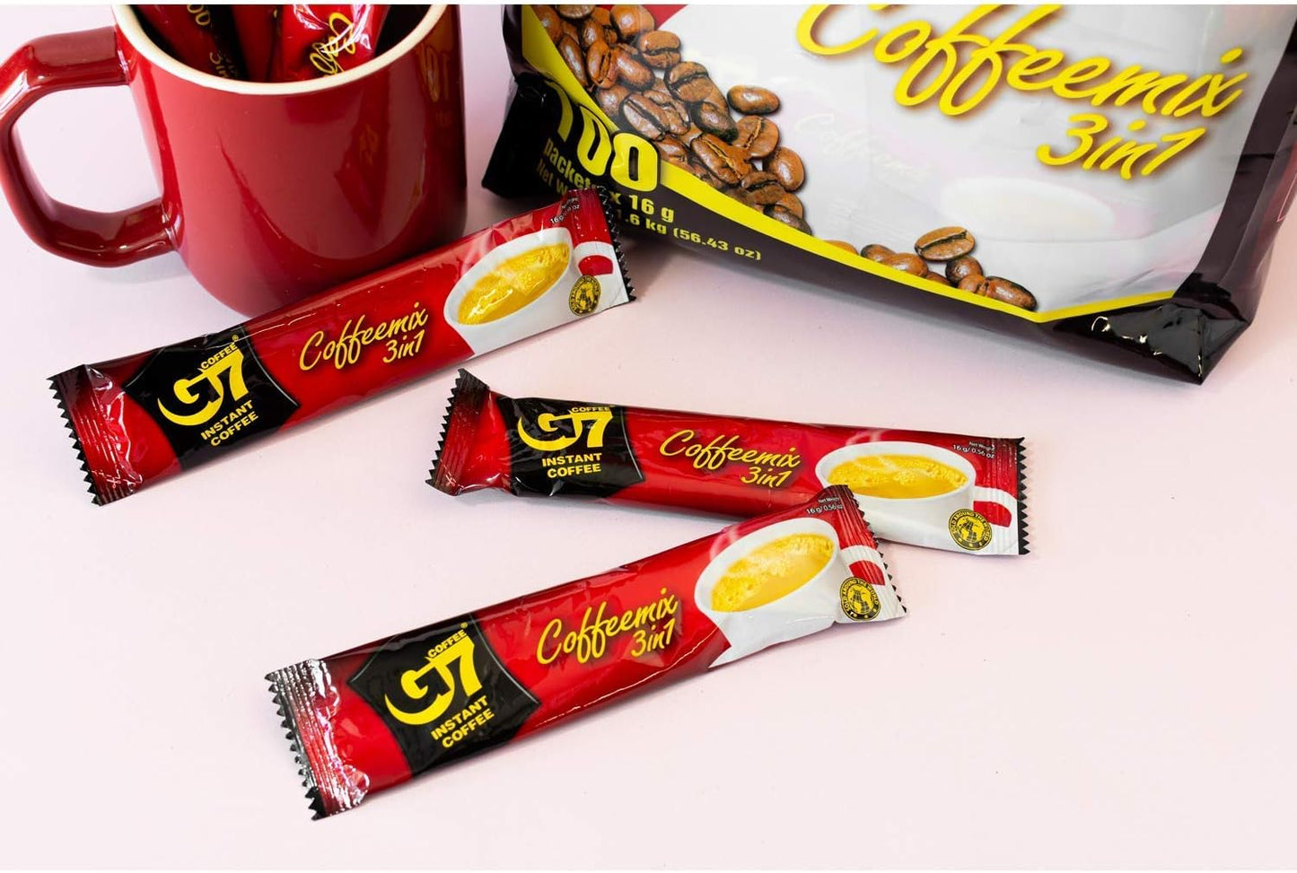 G7 Coffee Instant Coffee 3 in 1 Vietnamese Coffee 120 Sticks x 16g