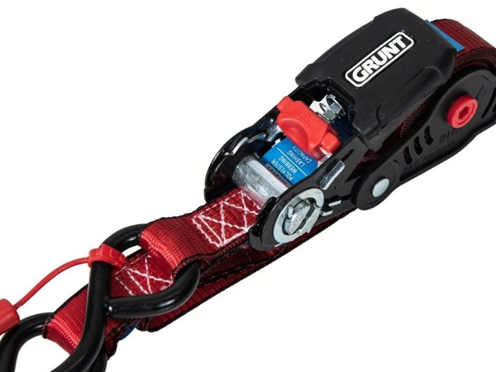 Grunt Manual Retractable Tie Straps 25mm x 3.5m – 2 Pack