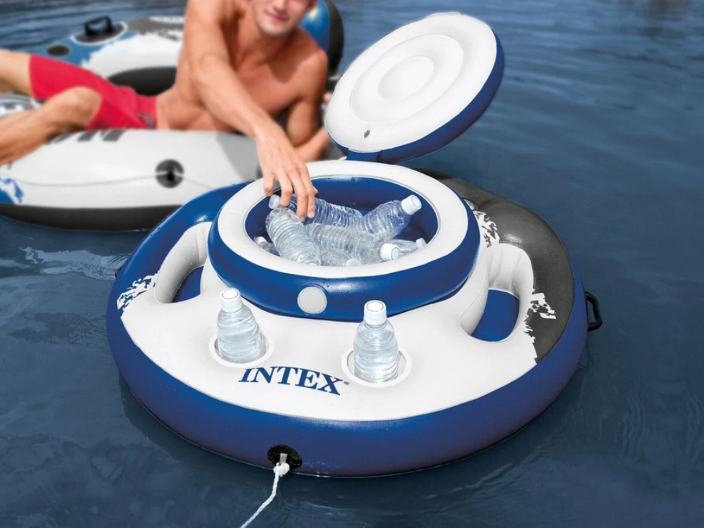 Intex Floating Cooler – Inflatable Pool Drink & Beer Holder