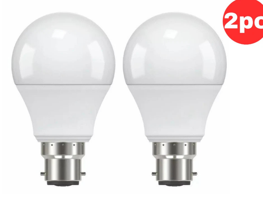 Luce Bella A60 B22 LED Bulb 6W Cool White 470LM – 2/4/8 Pack