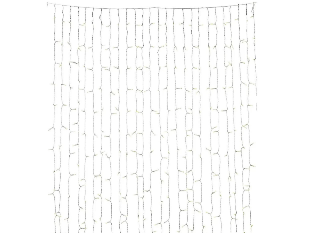 Avah 1200 LED Curtain Lights – Clear Indoor Wedding & Party Decor