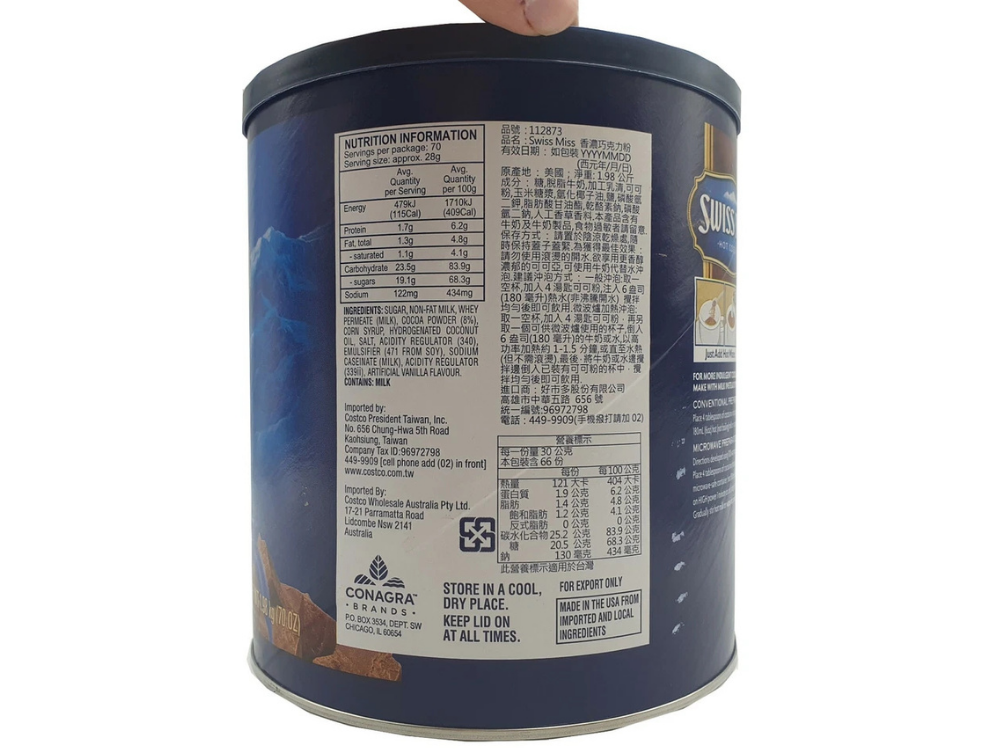 Swiss Miss Hot Cocoa Mix 1.98kg – Rich Chocolate, Made in USA