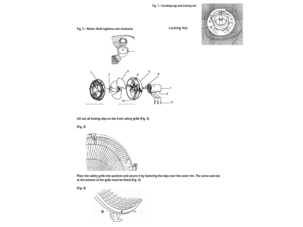 Heller 40cm Wall Fan with Remote – 3 Speed, Oscillating, Tilt Adjustable