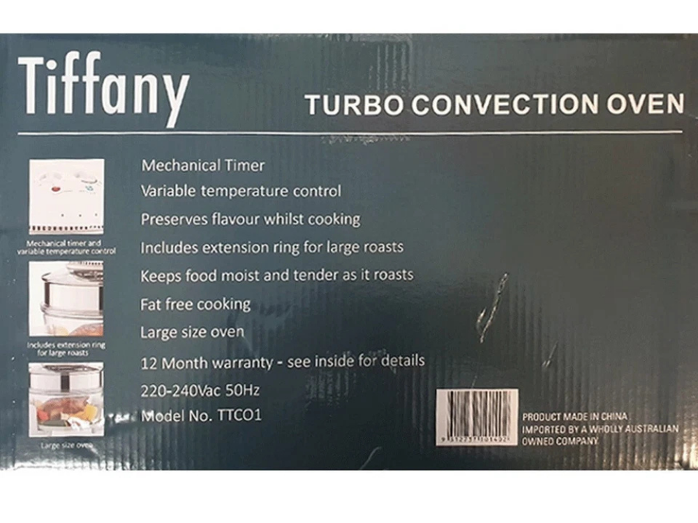 Tiffany Electric Convection Oven 17L – Fat-Free Roaster