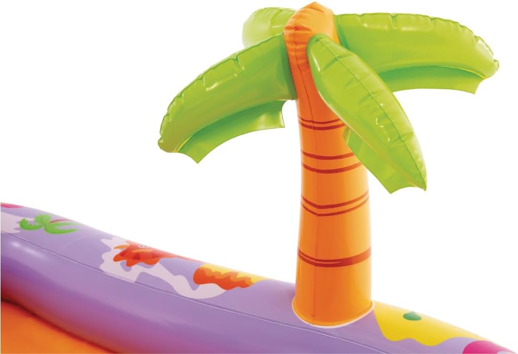 Intex Dino Park Inflatable Water Slide Park & Kiddie Swimming Pool