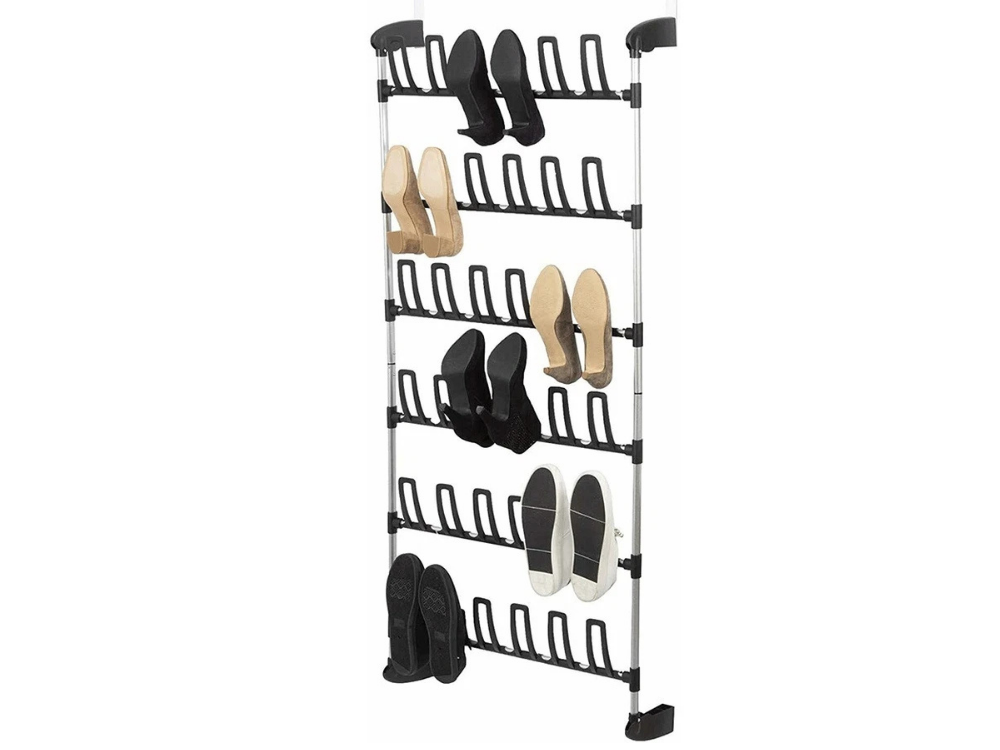 Angela Hanging Shoe Rack – Over Door, Holds 18 Pairs