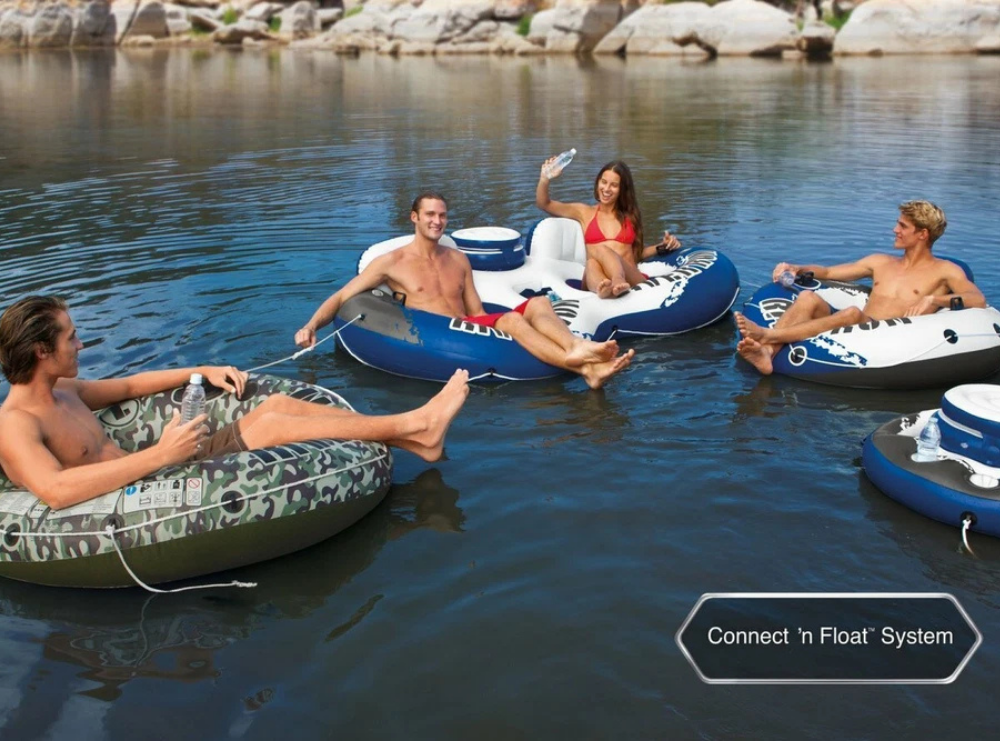 Intex Connect Inflatable River Run – 1 Person Floating Tube