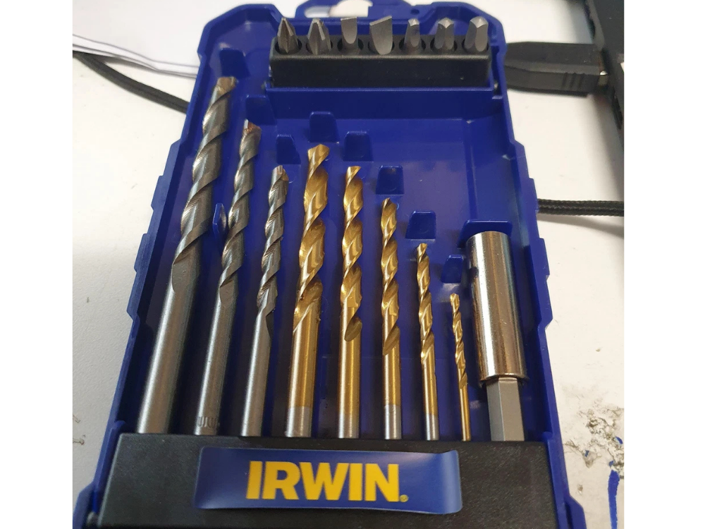 Irwin Titanium Drill Bit Set 16pcs – Masonry, Wood & Metal