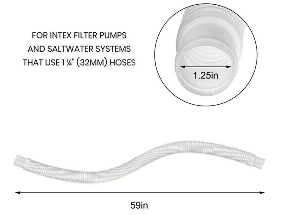 Intex 32mm Pool Pump Hose Pack – 6 Genuine Pipes (6 Pack)