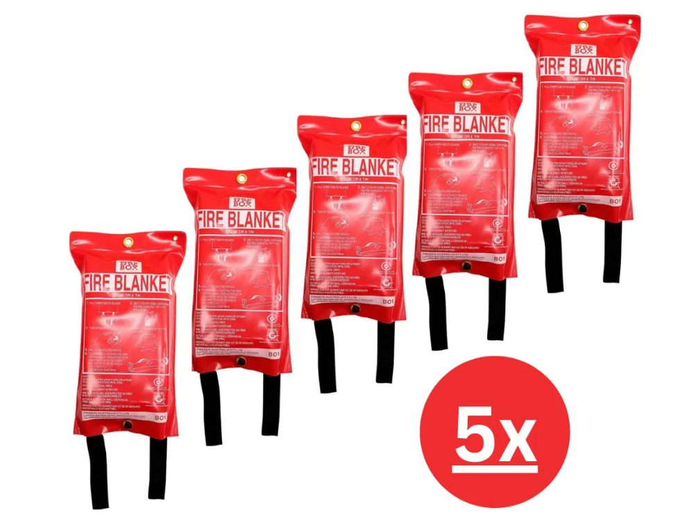 Fire Blanket 1m x 1m – Emergency Flame Protection for Home, Kitchen &amp; Office