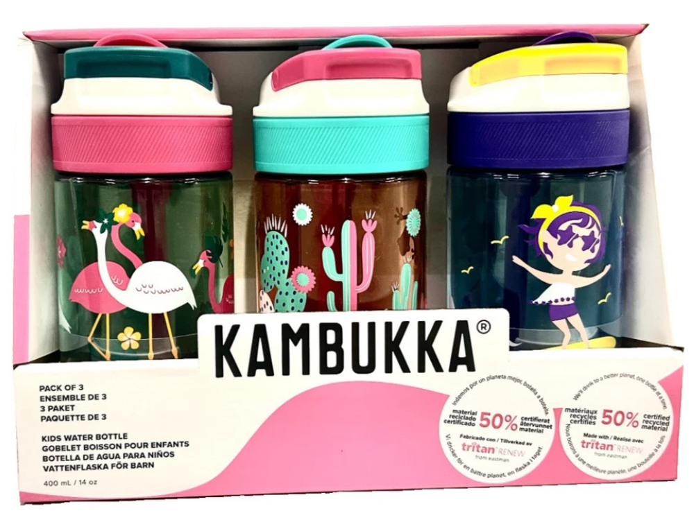 Kambukka Lagoon 3-Pack Kids Bottles 400ml – BPA Free