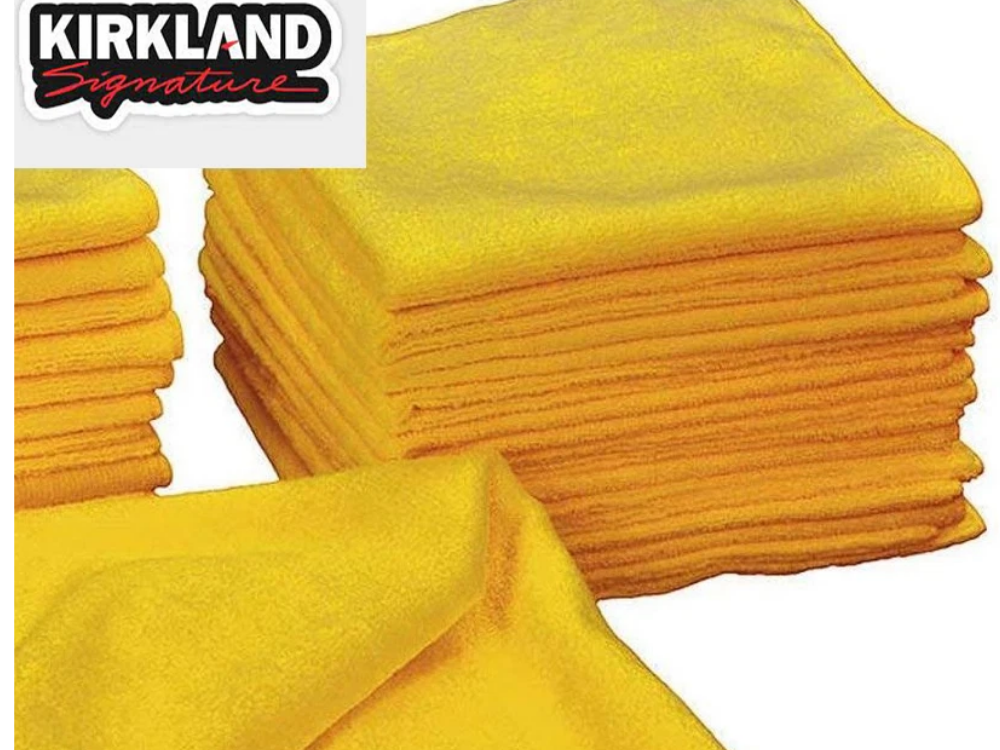 36 Kirkland Microfiber Towels – Plush Car & Glass Cleaning Cloths 40x40 cm