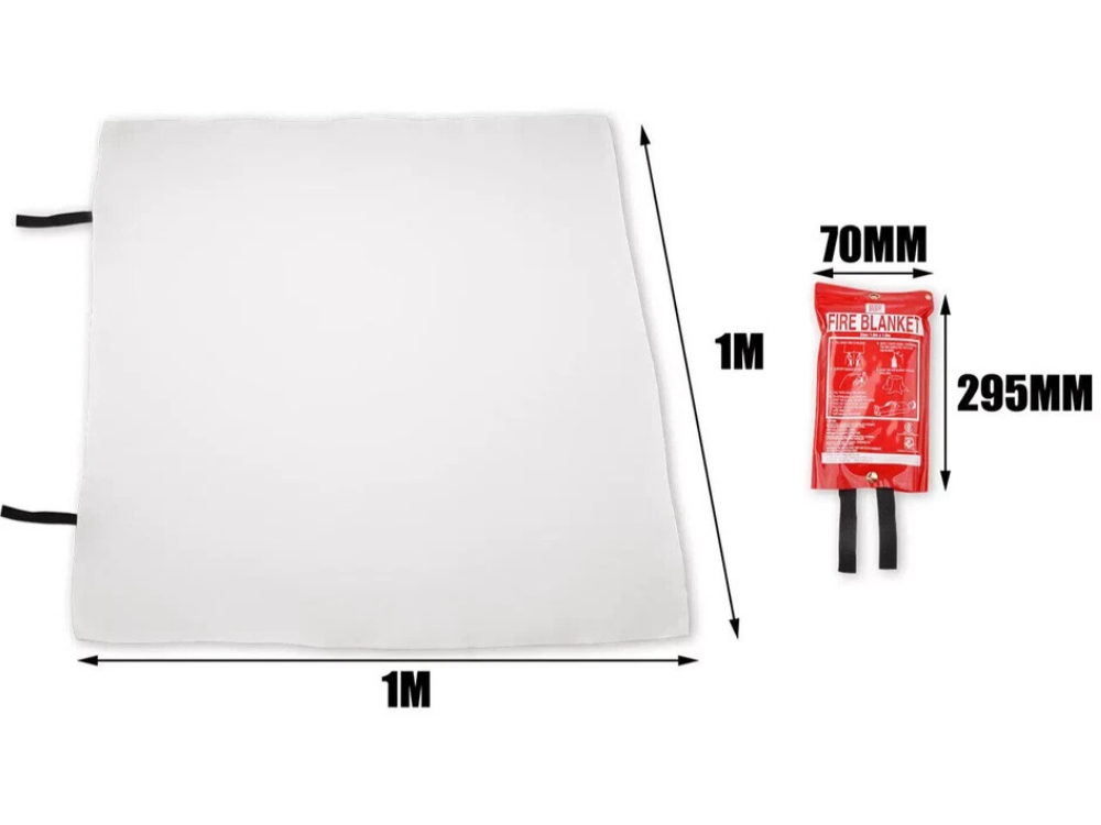 Firebox Emergency Fire Blanket – 1m x 1m for Home & Kitchen