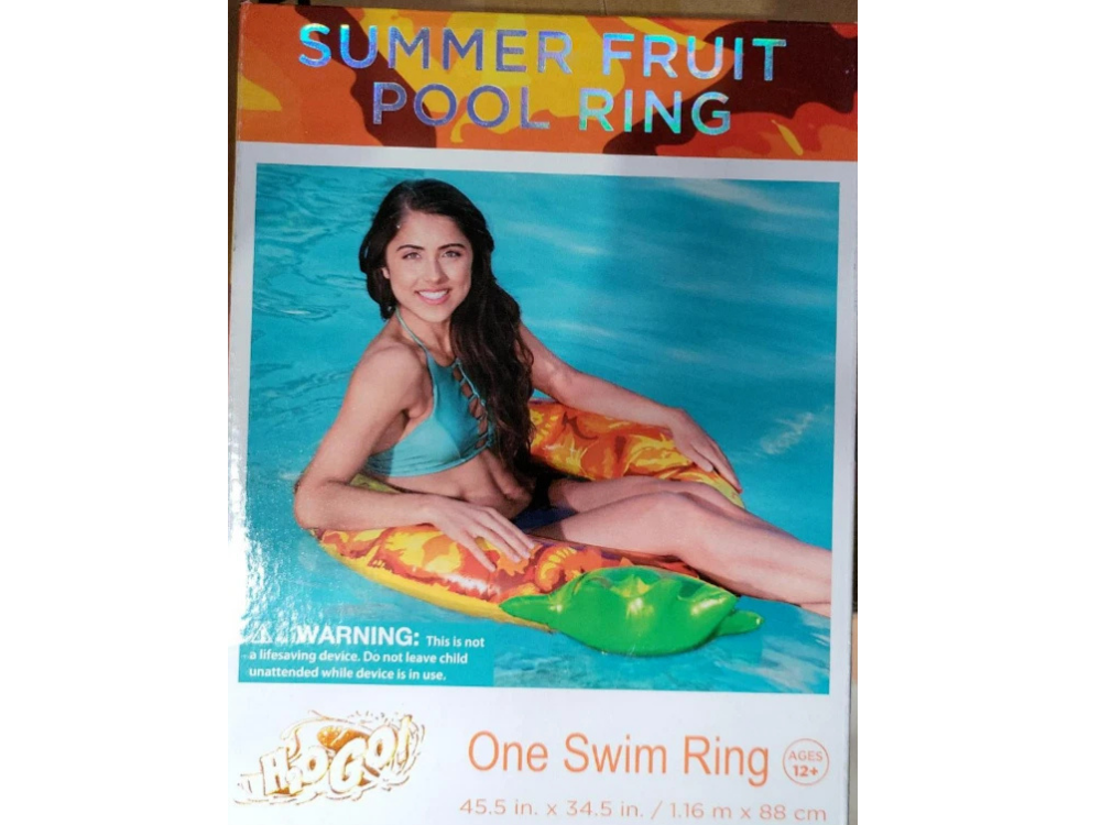 2x H2OGO Inflatable Pool Floats – Fruit Design