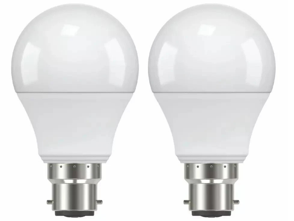 Luce Bella A60 B22 LED Bulb 6W Cool White 470LM – 2/4/8 Pack