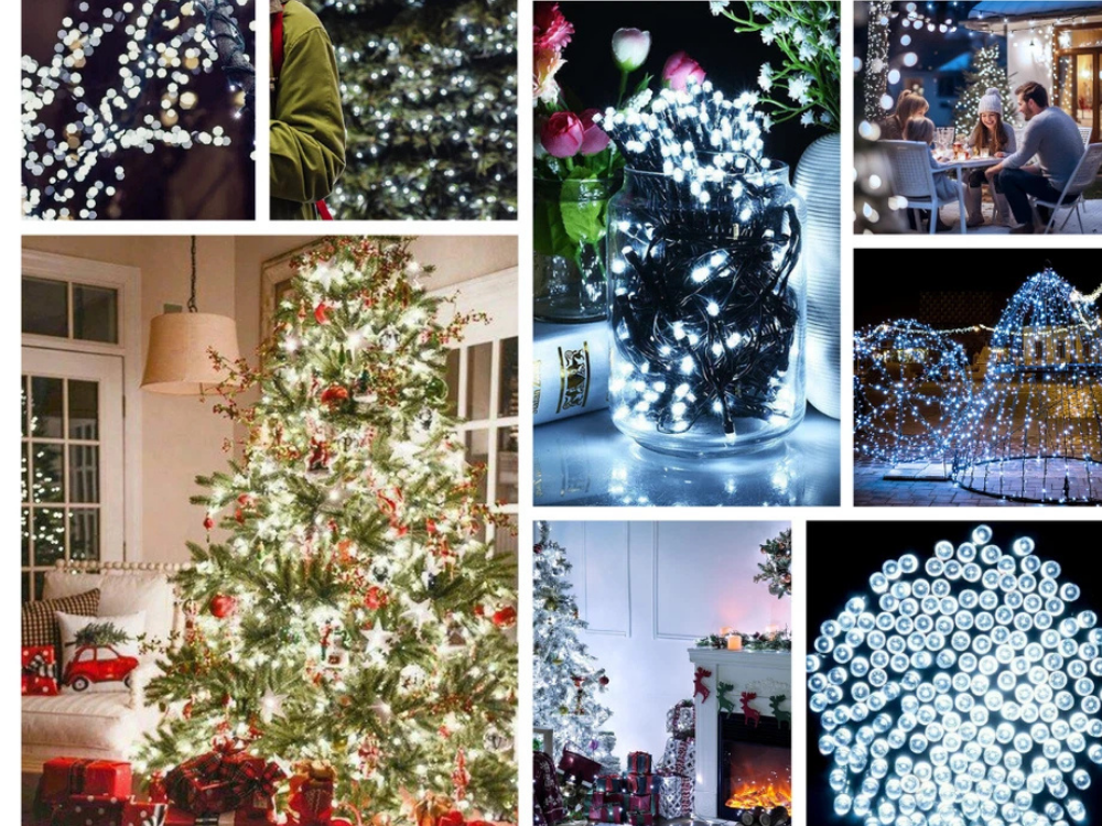 2x Lytworx 250 White LED Fairy Lights – 12.4m Christmas String Lights