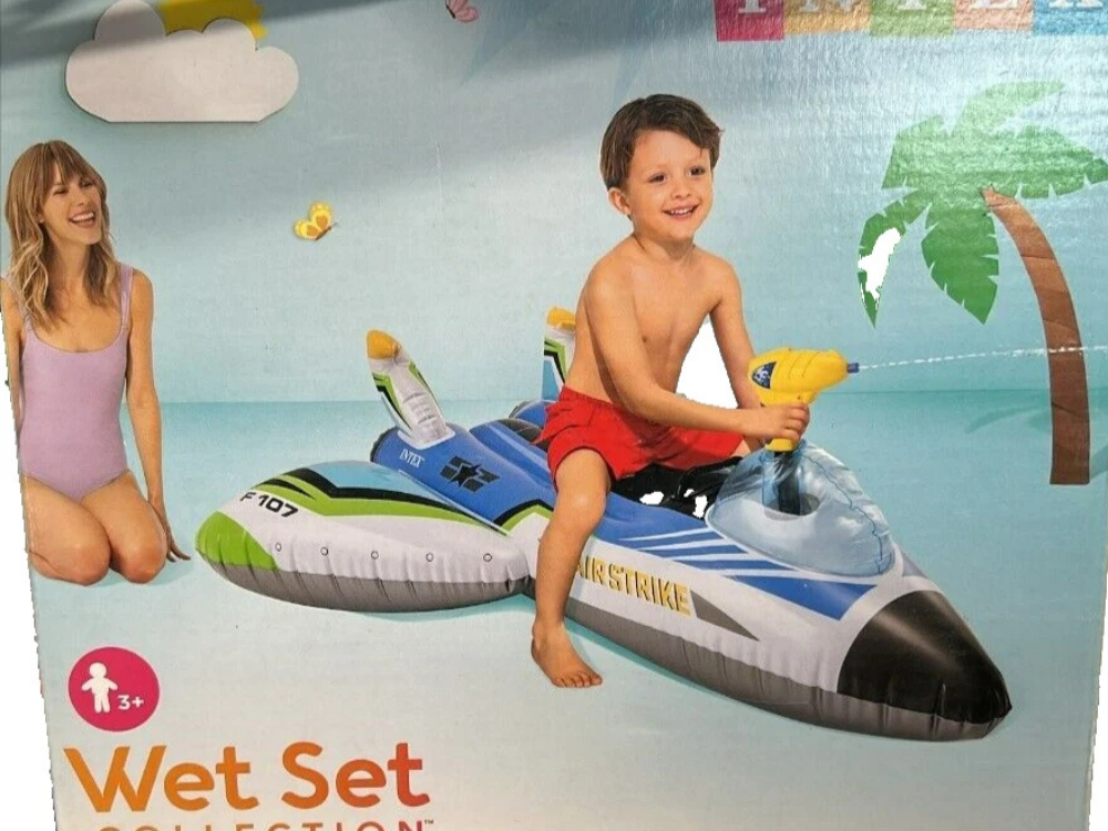 Intex Kids Plane Pool Float with Water Gun