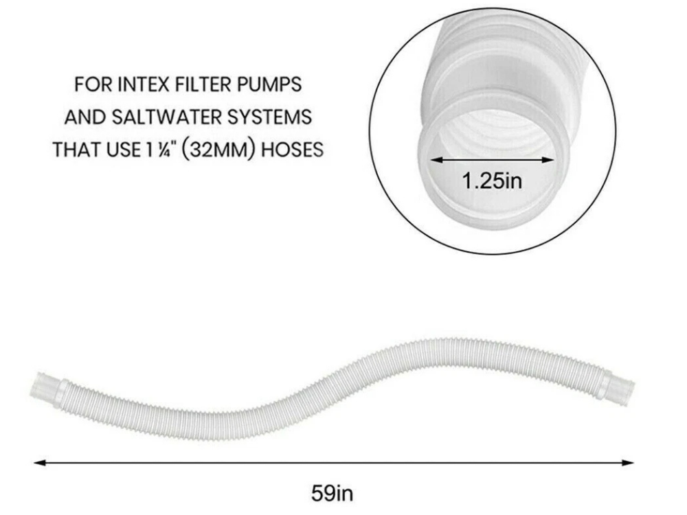 Genuine Intex 32mm Pool Pump Hose – 4 Pack