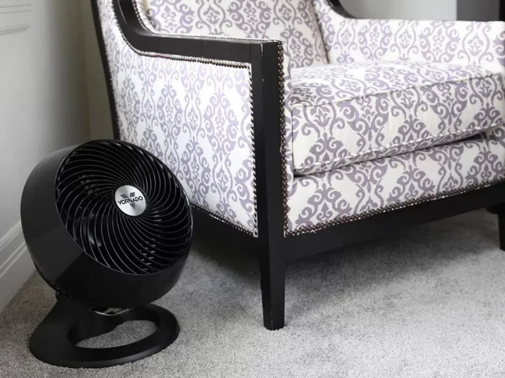 Vornado 660 Floor Fan – Whole Room Air Circulator in Gloss Black