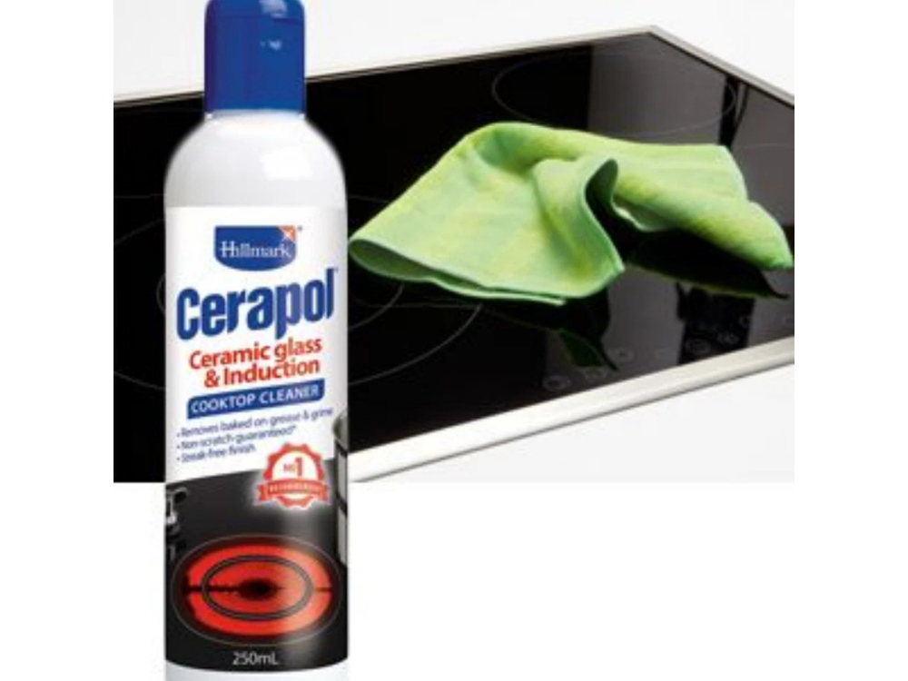 Hillmark Cerapol 250ml Ceramic Cooktop & Glass Induction Cleaner – Non-Scratch