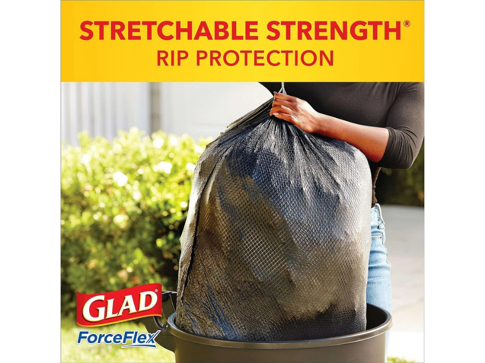 Glad ForceFlex Large Heavy Duty Trash Bags – Pack of 25