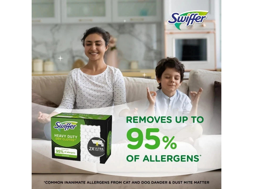 Swiffer Sweeper Heavy Duty Dry Cloths Unscented 50ct