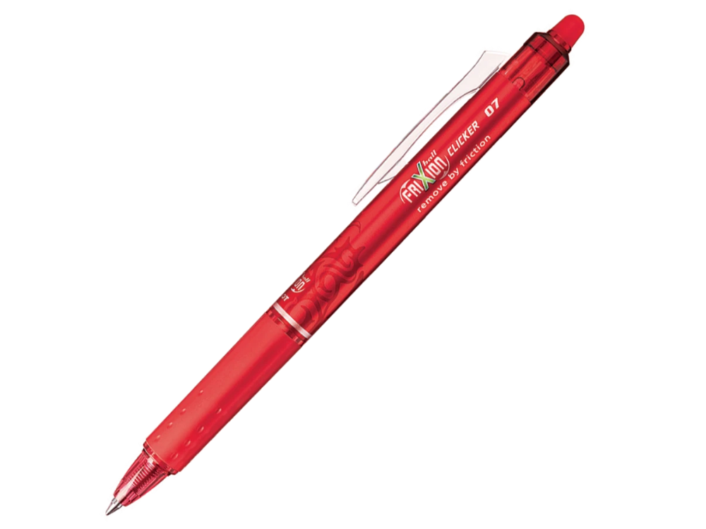 Pilot FriXion 0.7 Retractable Erasable Pen – Ball Clicker, Blue/Red/Black (1x, 2x, 4x)