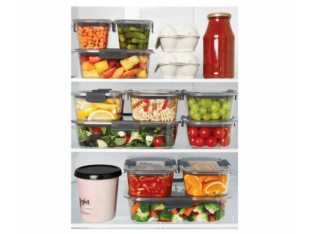 Sistema Brilliance 14-Piece Leakproof Food Storage Container Set – Lunchbox Gift Box