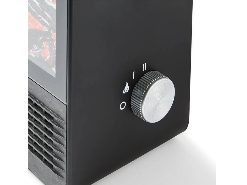 Portable Electric Fireplace Heater – 1500W, Real Flame Effect, 2 Heat Settings