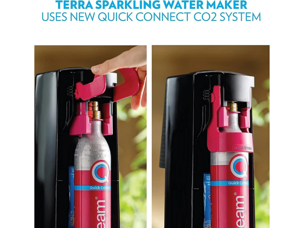 SodaStream Terra Sparkling Water Maker + 2x 1L Bottles